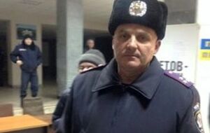 Полковник Виталий Лютый в помещении горсовета Кривого Рога