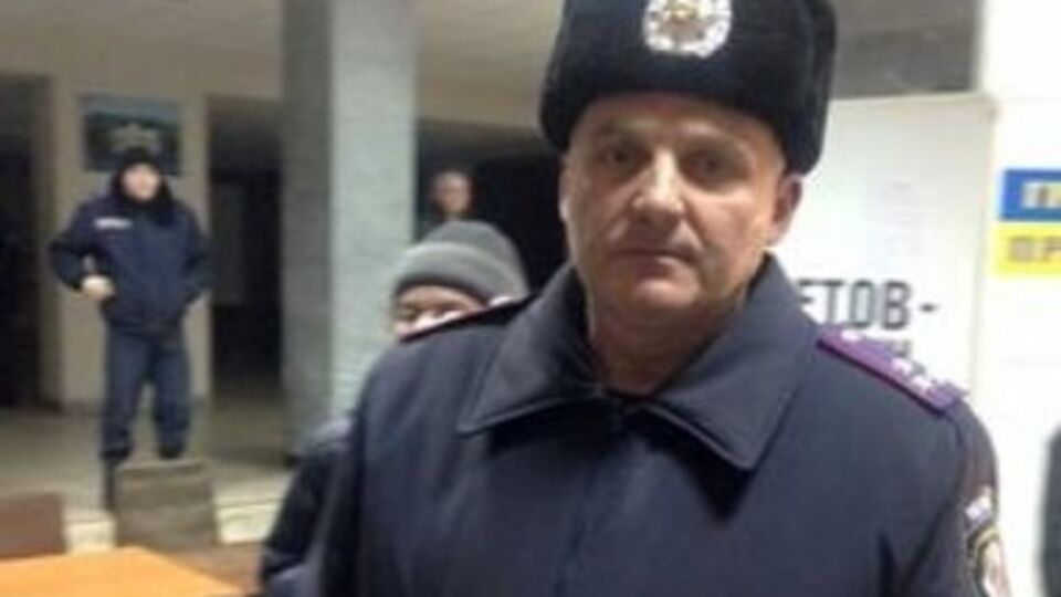 Полковник Виталий Лютый в помещении горсовета Кривого Рога