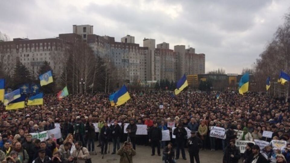 В Кривом Роге продолжаются протесты против оглашенных результатов выборов мэра города