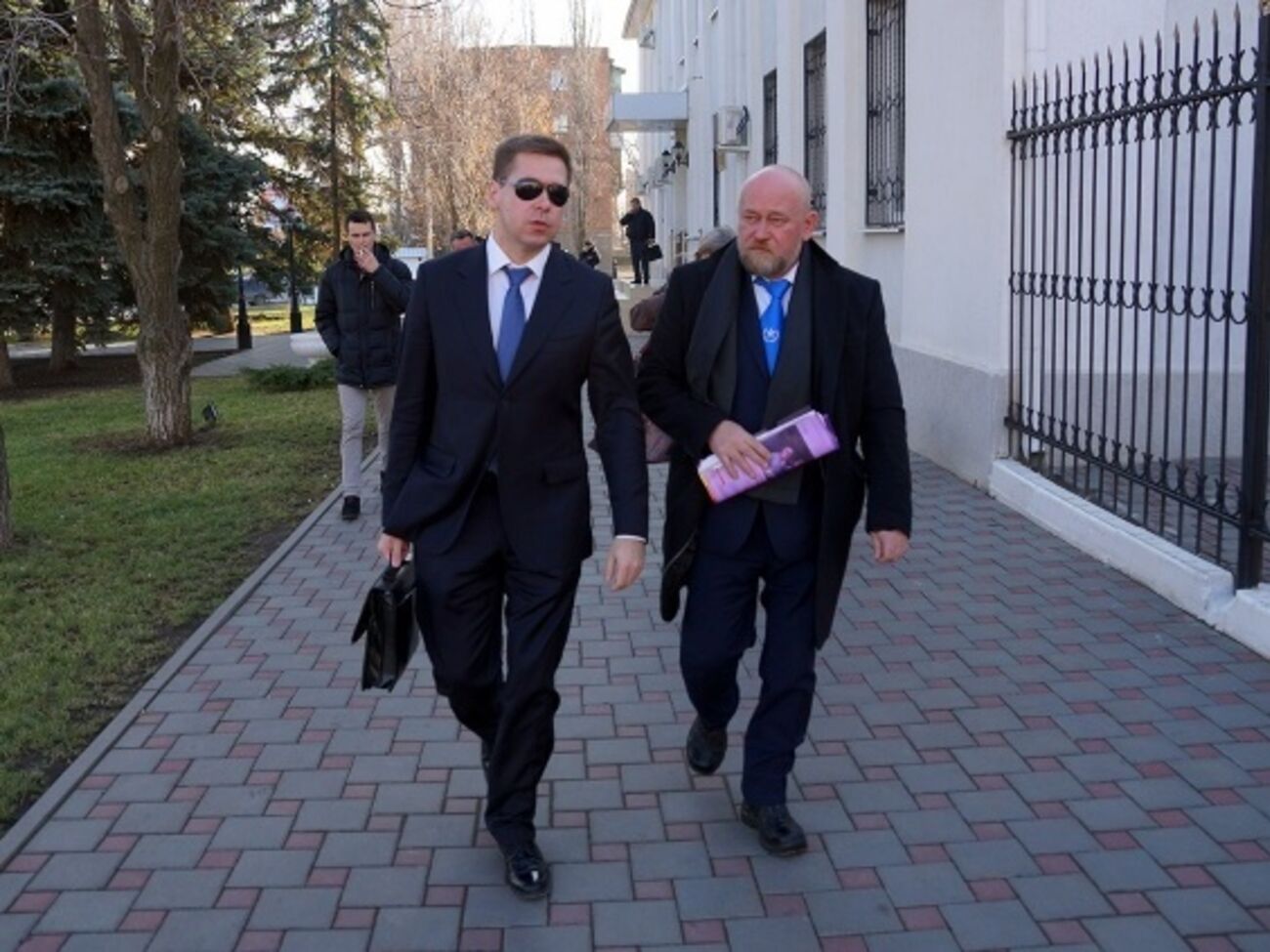 Адвокат Илья Новиков и Владимир Рубан