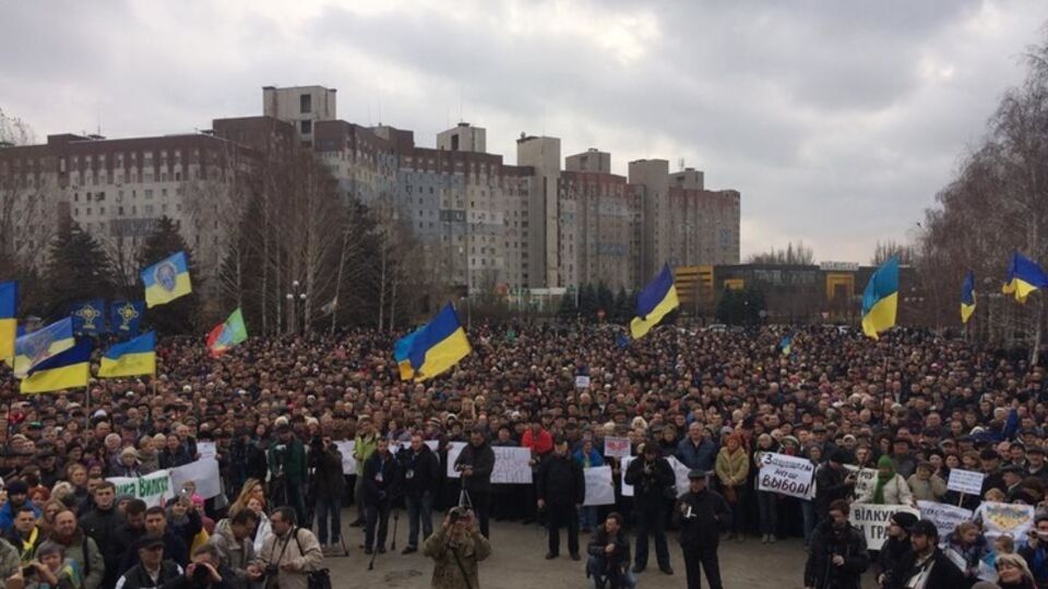 Протесты жителей Кривого Рога привели к пересмотру результатов выборов мэра