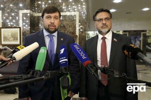 Представители боевиков присоединились к заседанию контактной группы. На фото – Денис Пушилин ("ДНР") и Владислав Дейнего ("ЛНР")