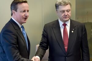 Дэвид Кэмерон и Петр Порошенко