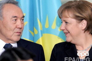 Канцлер Германии Ангела Меркель и президент Казахстана Нурсултан Назарбаев