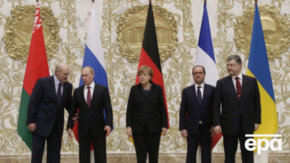 The members ofnegotiations of Normand format in Minsk