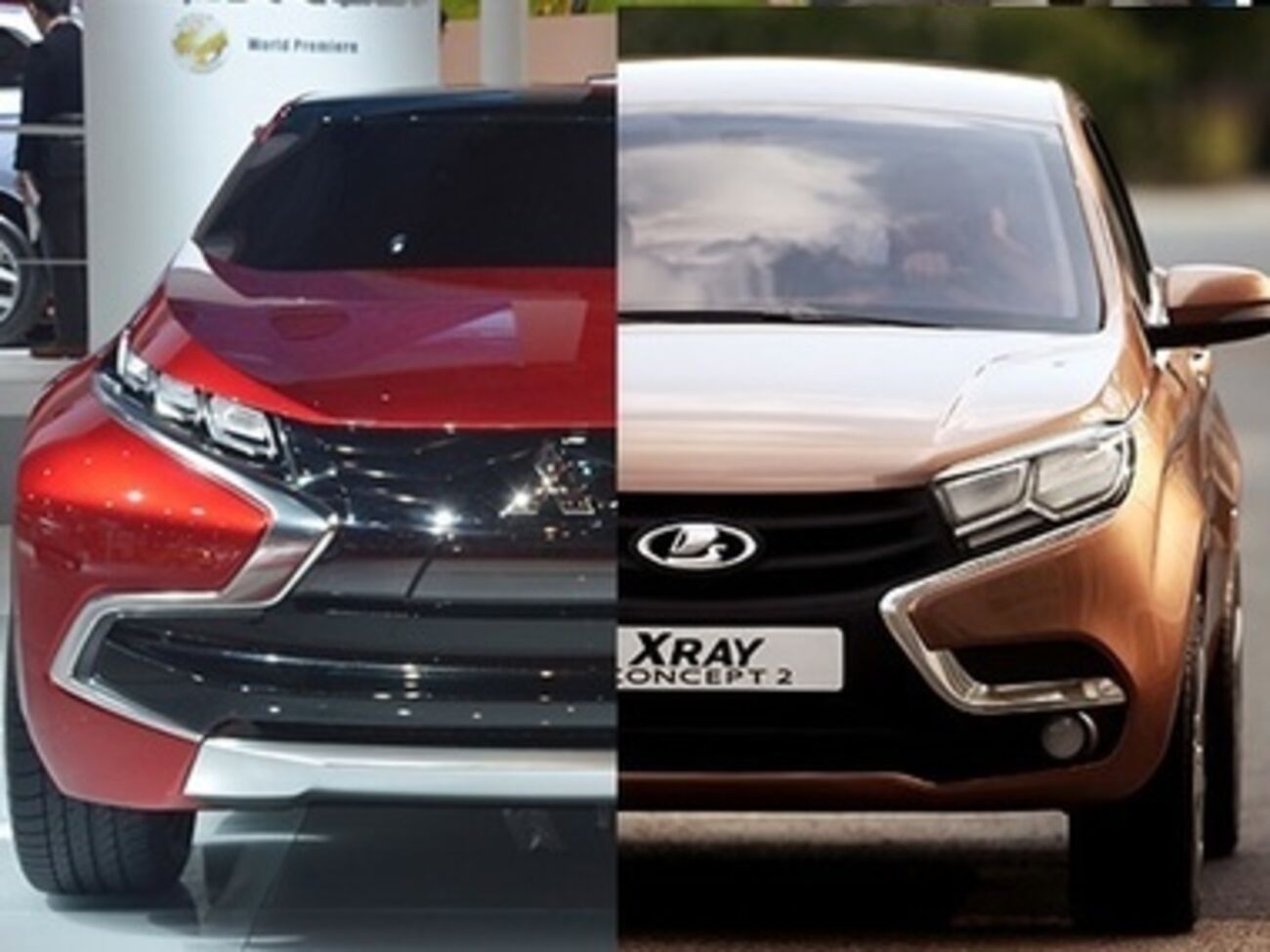 Mitsubishi и&nbsp;Lada XRay. Дизайнер "АвтоВАЗ" утверждает, что они похожи