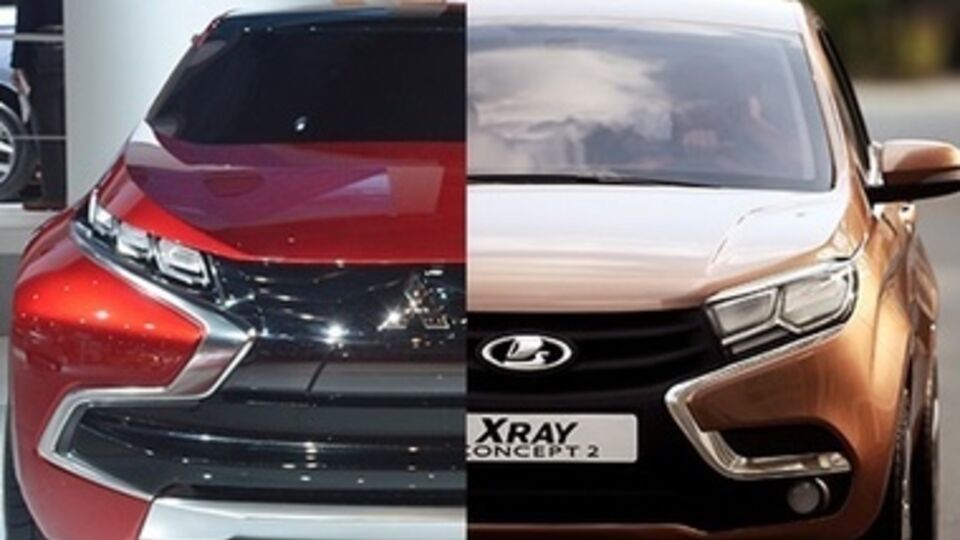 Mitsubishi и Lada XRay. Дизайнер "АвтоВАЗ" утверждает, что они похожи