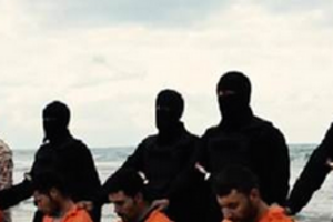 Видео казни христиан появилось в интернете 15 февраля