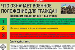 Что означает военное положение для граждан. ИНФОГРАФИКА