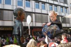 Путина высмеяли на традиционных карнавальных шествиях в Германии. Фоторепортаж