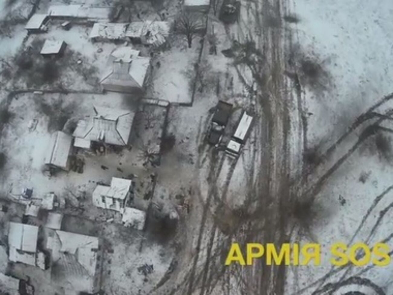 Съемки беспилотником Углегорска и Логвиново вблизи Дебальцево