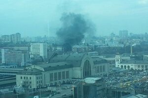 Под Минобороны подожгли шины