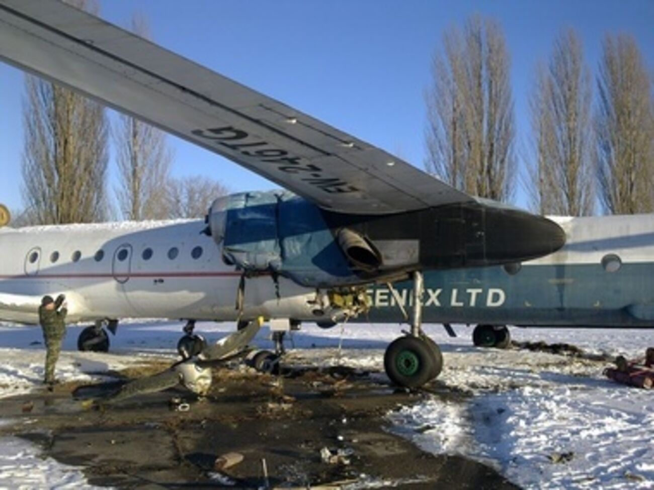 Столкновение произошло во время технического обслуживания самолетов