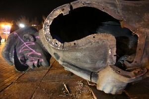 Акты вандализма были совершены в ночь на субботу, 21 февраля