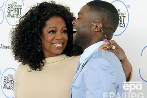 Британский актер Дэвид Ойелоуо с Опрой Уинфри