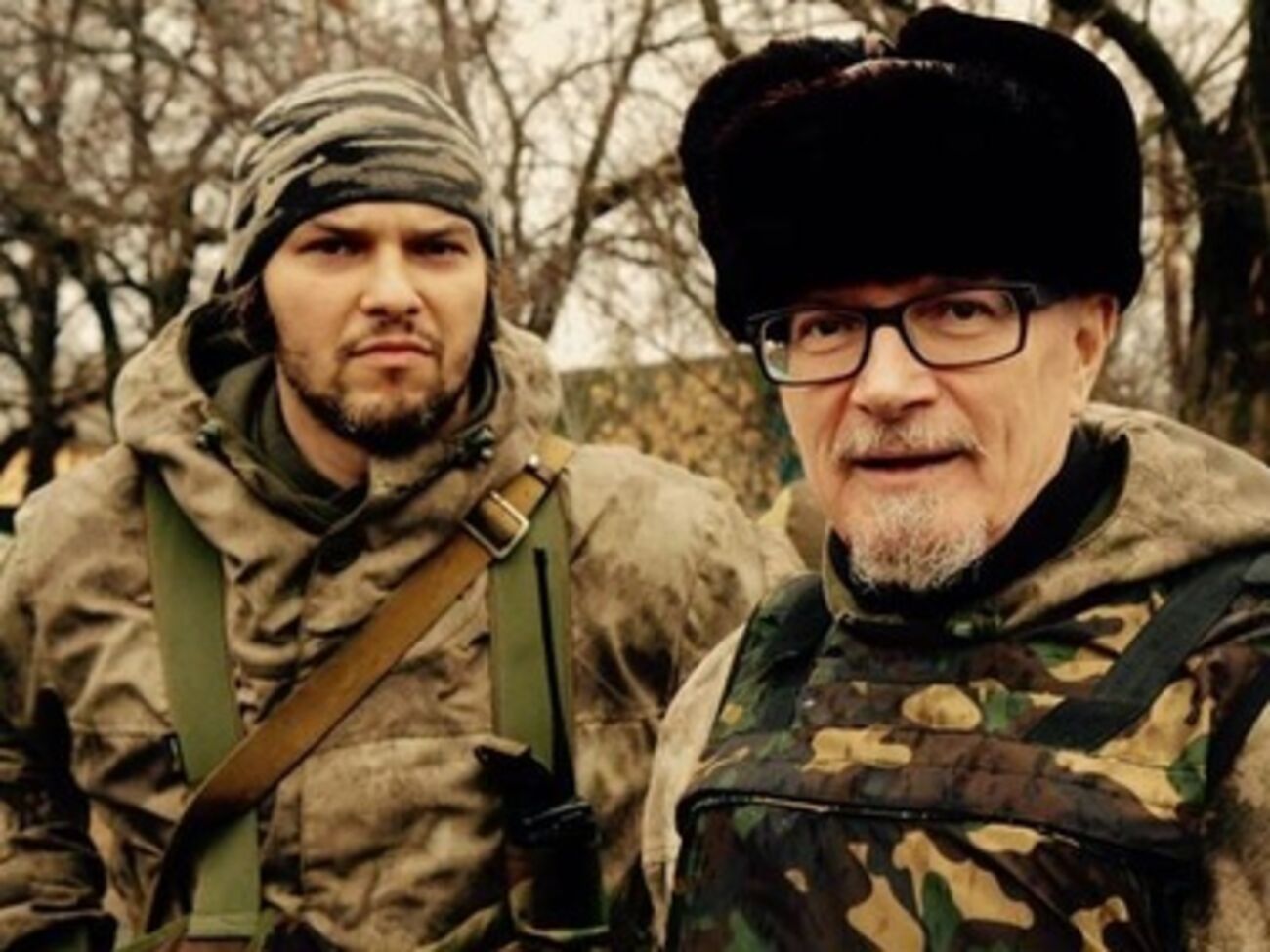 Аверин (слева) воюет на стороне боевиков