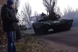 Танки и "Шилки", по данным милиции, прибыли в Горловку сегодня