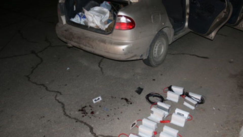 Из машины террористов милиционеры изъяли взрывчатку
