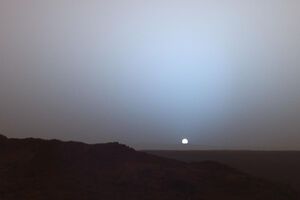 NASA показало закат на Марсе. Видео