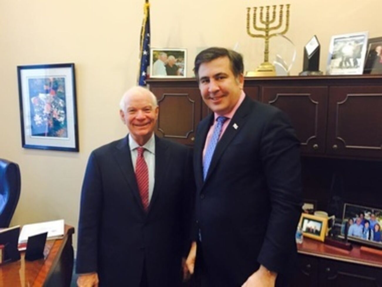 Саакашвили провел встречу с сенатором Кардином