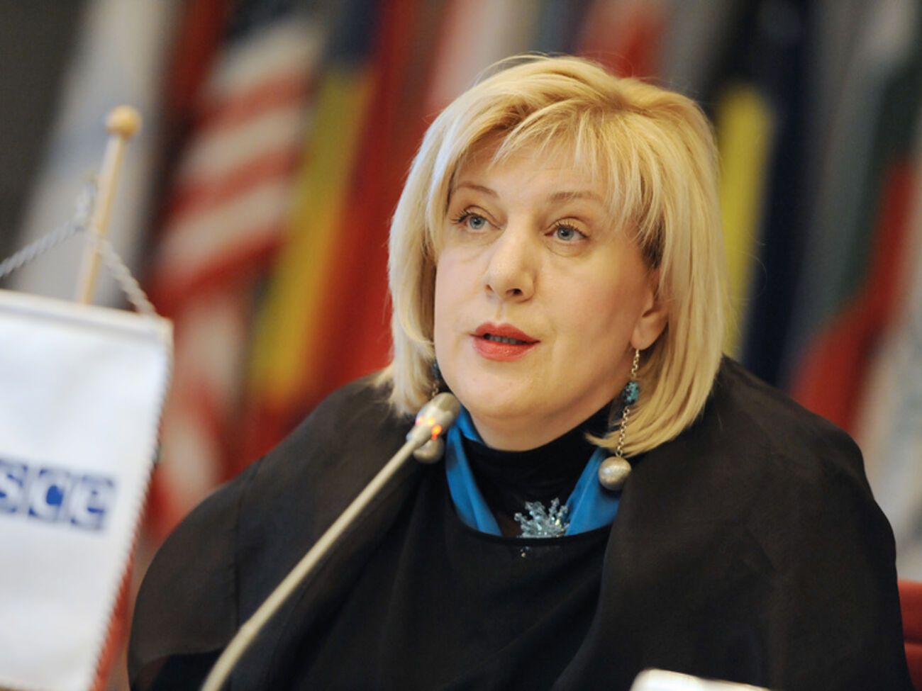 Миятович обеспокоена отменой аккредитации для российских СМИ