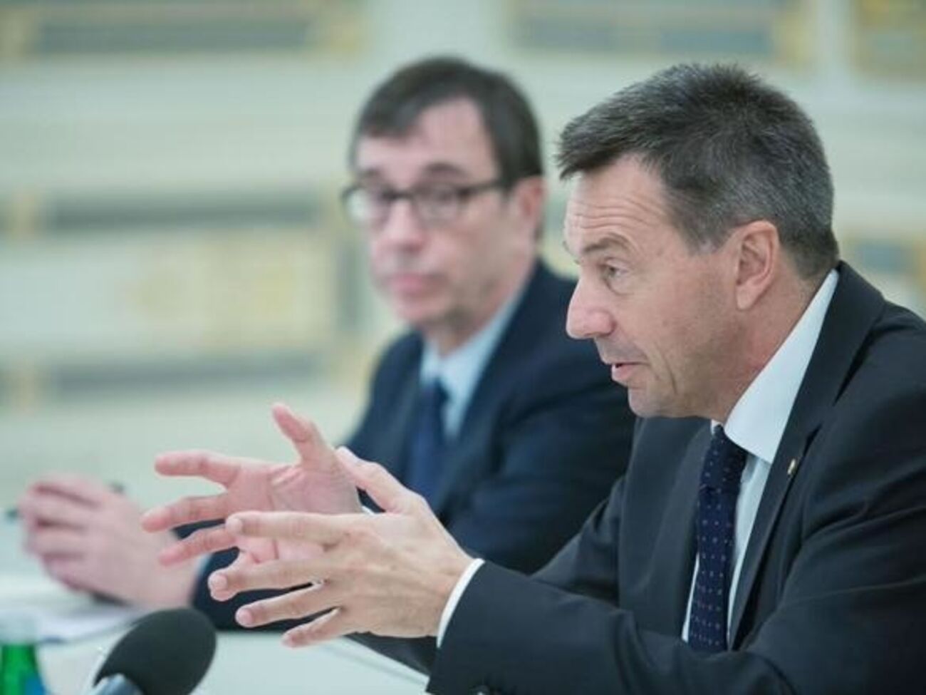 Петер Маурер на встрече с Петром Порошенко