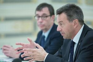 Петер Маурер на встрече с Петром Порошенко