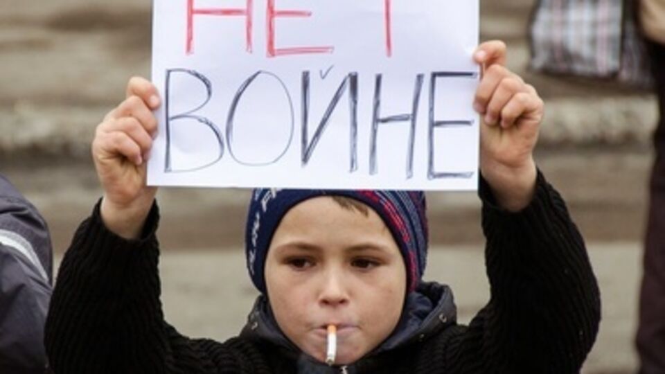 В Краматорске прошли митинги "за" и "против" мобилизации. Фоторепортаж