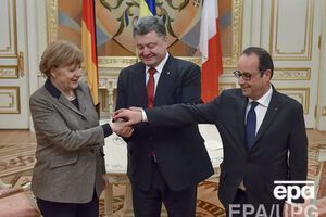 Сегодня в Киеве прошла встреча Порошенко, Олланда и Меркель