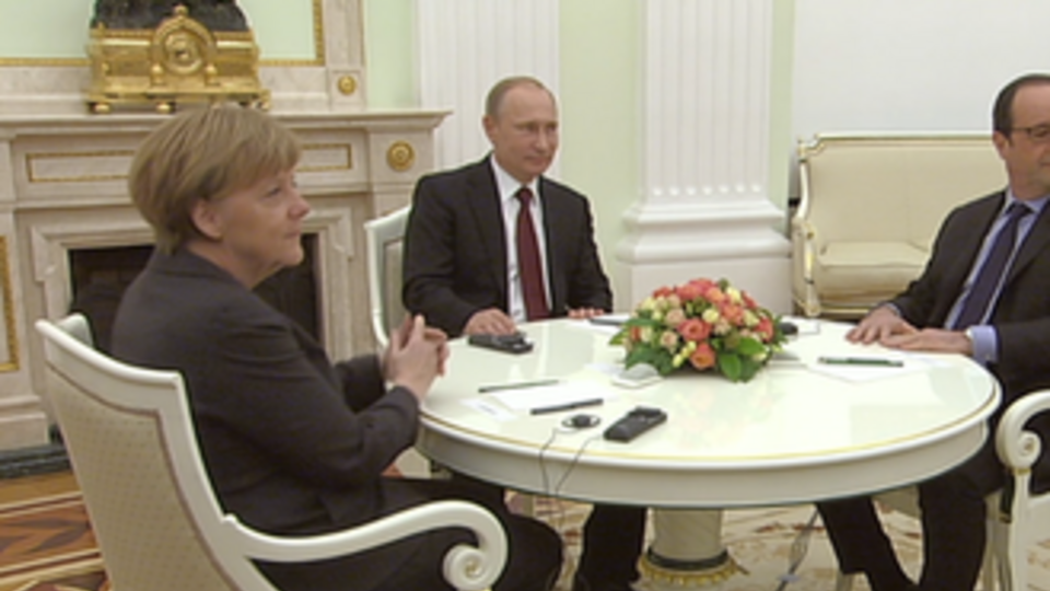 Ангела Меркель и Франсуа Олланд прибыли в Москву сегодня вечером