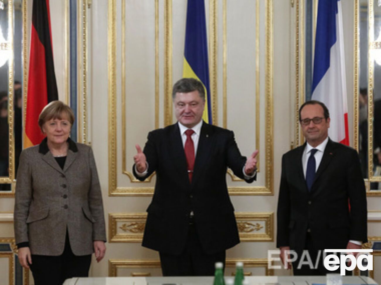 Олланд и Меркель на днях посетили Киев