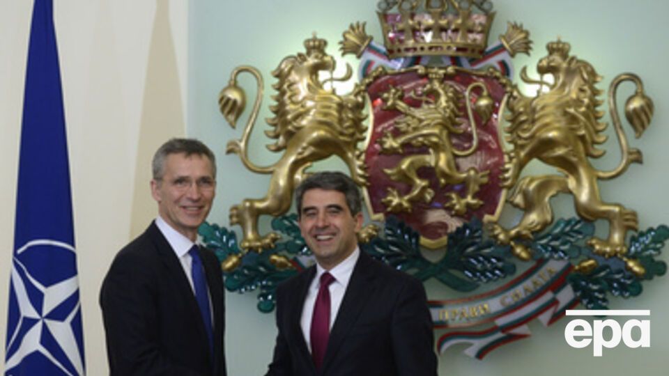 Генсек НАТО Йенс Столтенберг и президент Болгарии Росен Плевнелиев. София