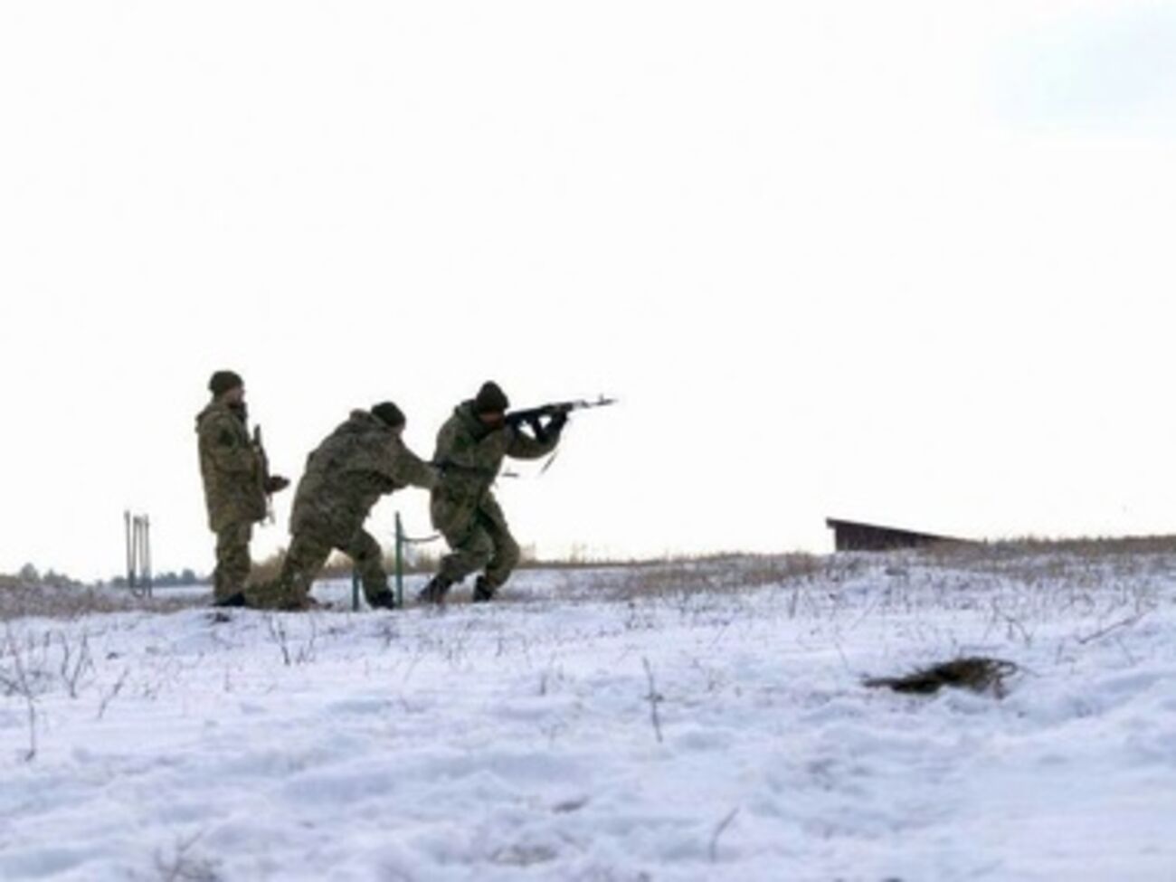 Призывников обучают ведению боя