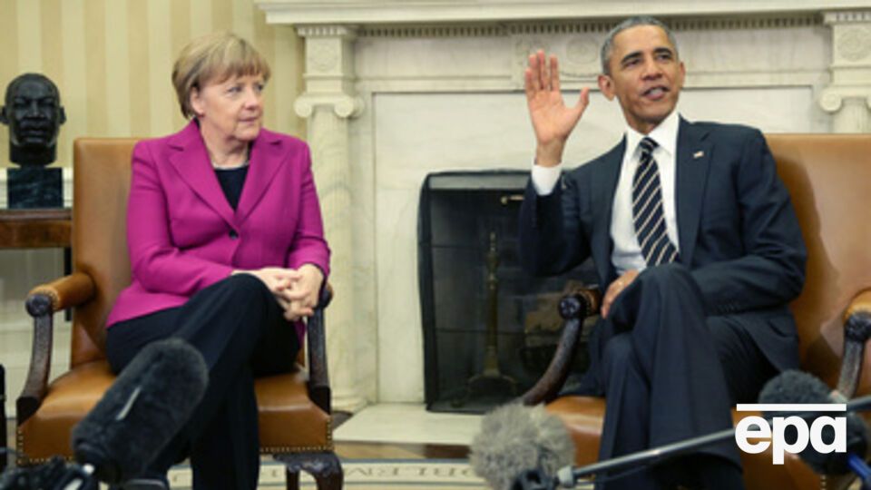Президент США Барак Обама провел переговоры с канцлером ФРГ Ангелой Меркель