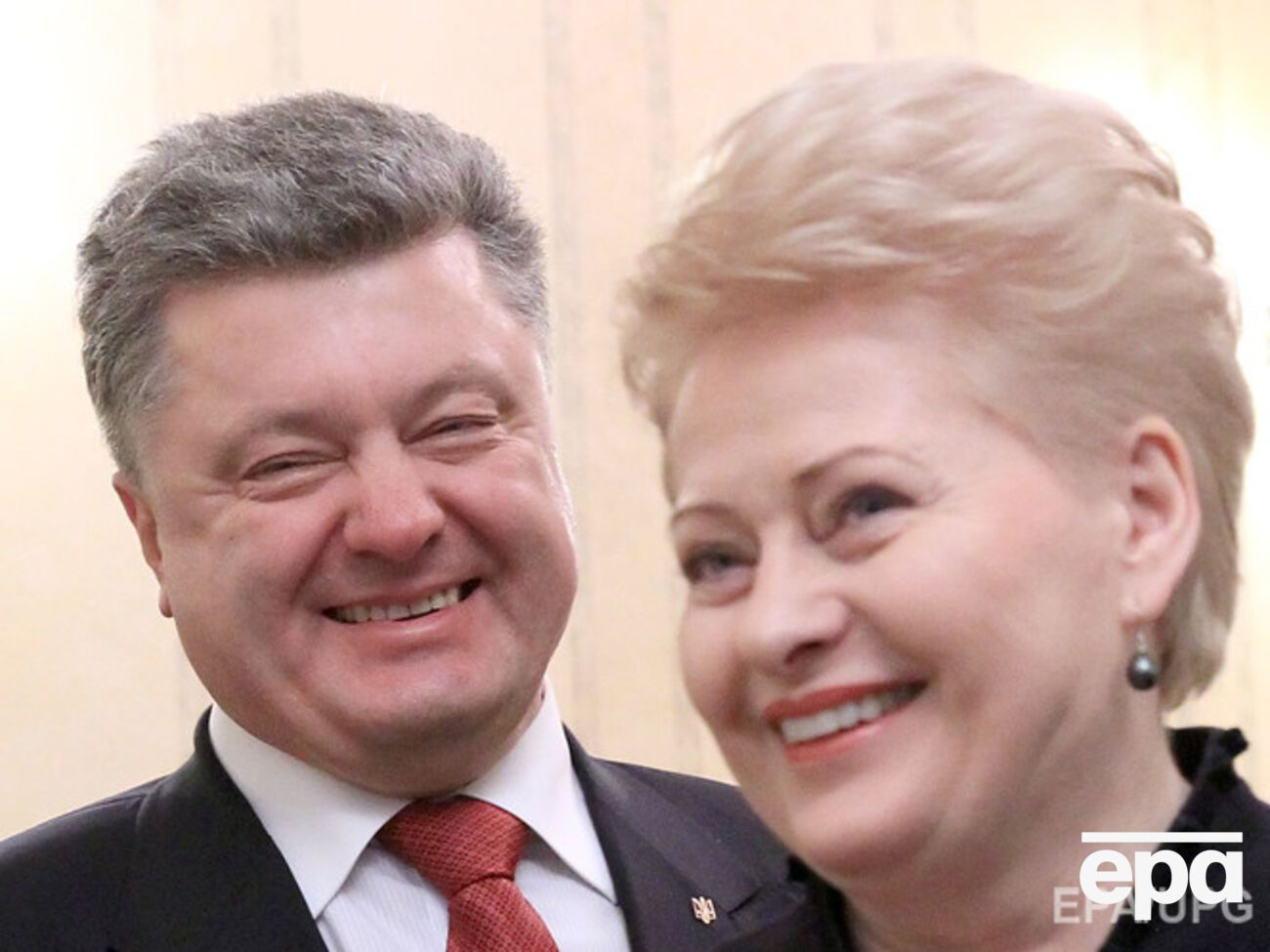 Порошенко поздравил Грибаускайте