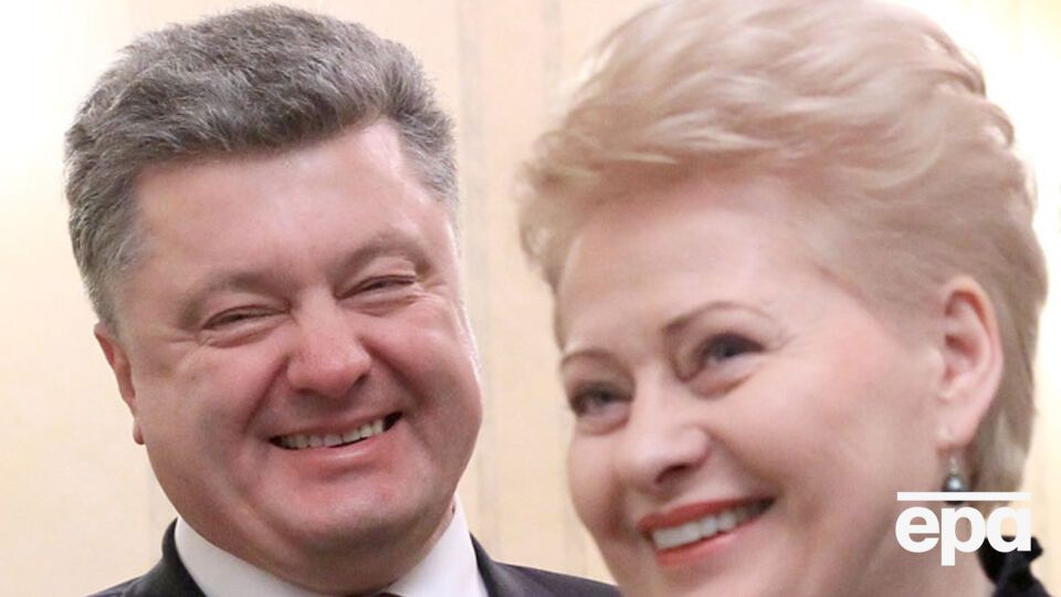 Порошенко поздравил Грибаускайте