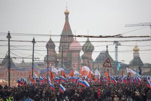 В митинге памяти Немцова приняли участие около 21 тысячи человек