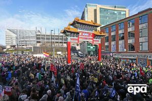 Протесты в британском Ньюкасле