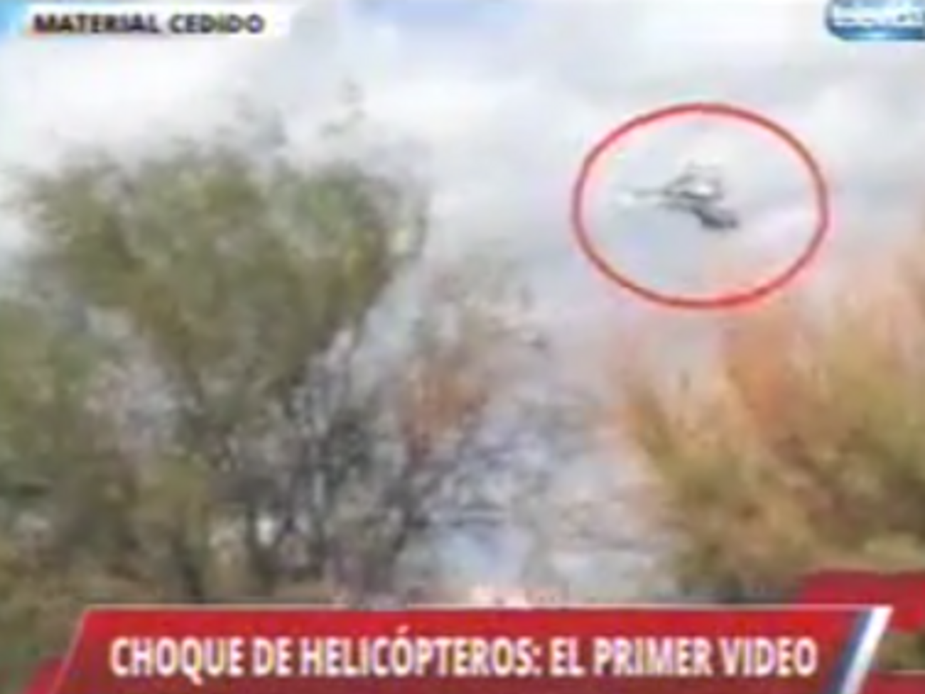 В Аргентине два вертолета столкнулись во время съемок телепередачи. Видео