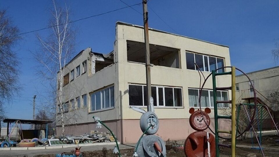 В Попасной много разрушенных зданий