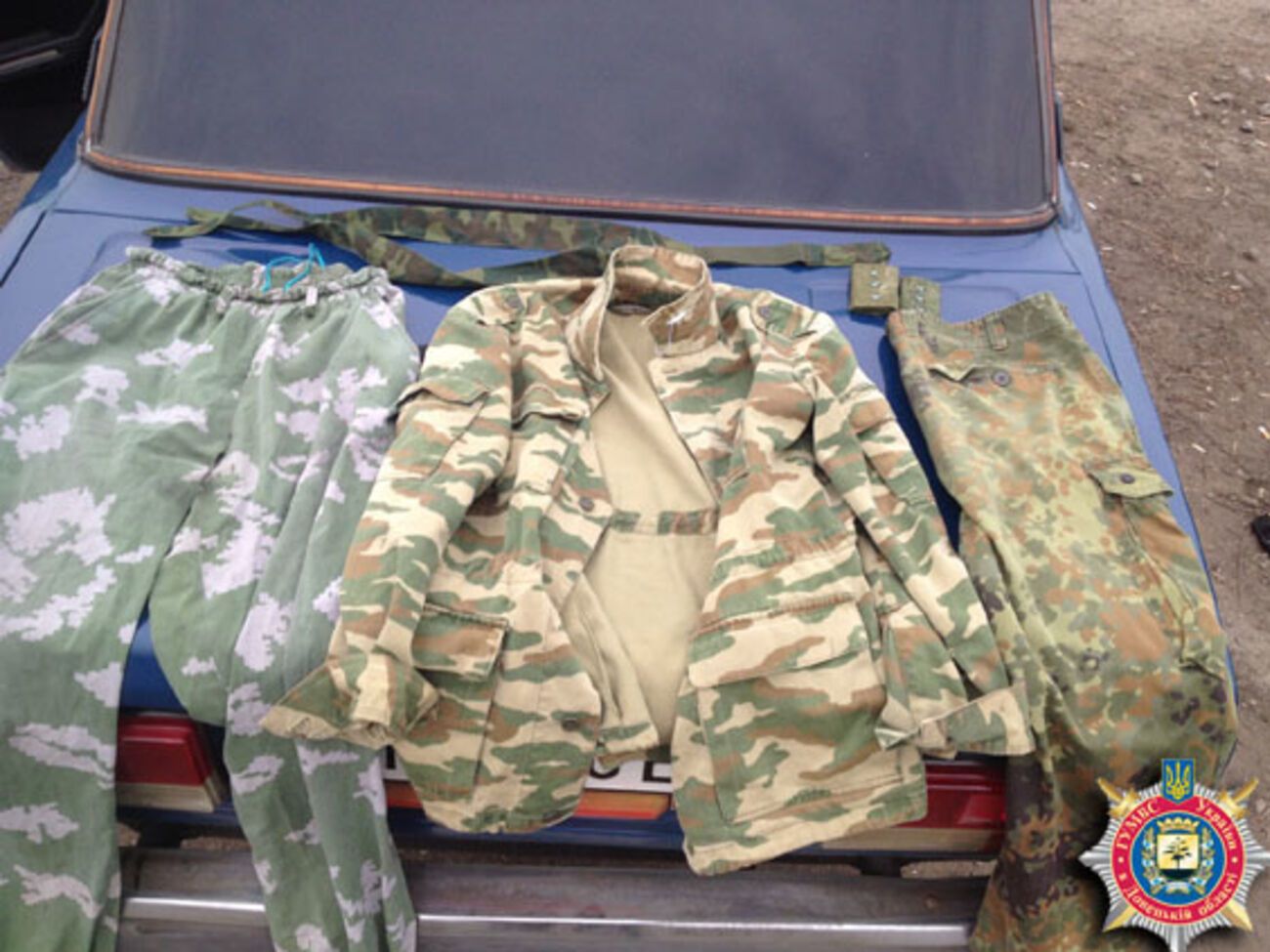 Найденная в машине задержанного камуфляжная форма