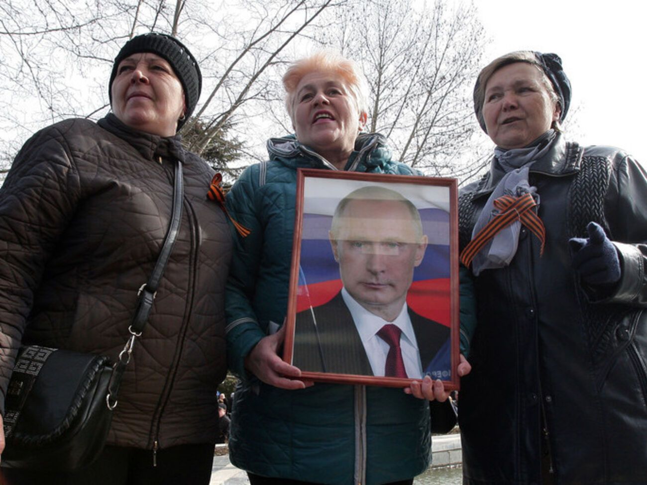 В Крыму отпраздновали годовщину "референдума". Фоторепортаж