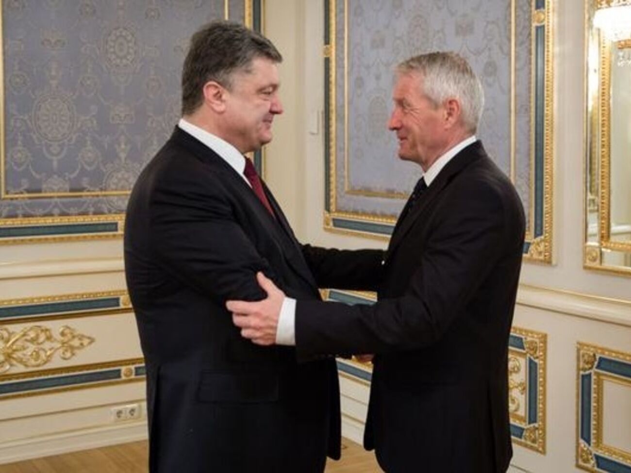 Президент Украины Петр Порошенко и генсек Совета Европы Турбьерн Ягланд