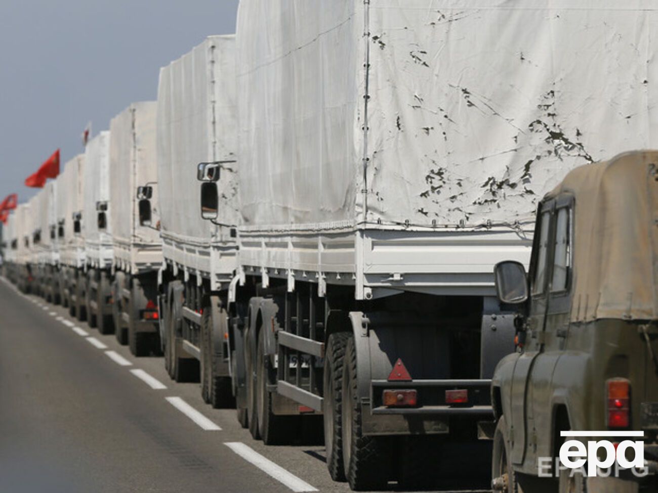 Конвой вскоре пересечет границу