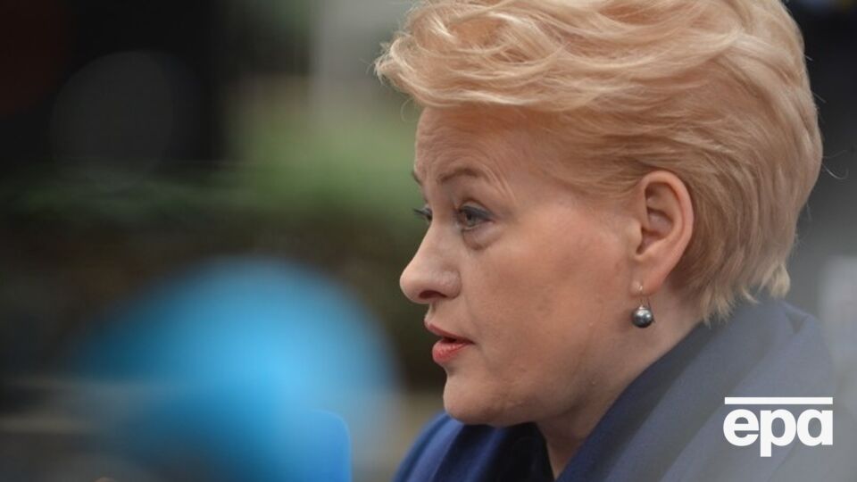 Грибаускайте считает, что вести переговоры с Россией бессмысленно