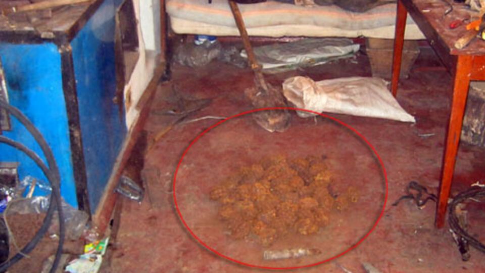 В Донецкой области сотрудники милиции изъяли у местного жителя 51 гранату Ф-1