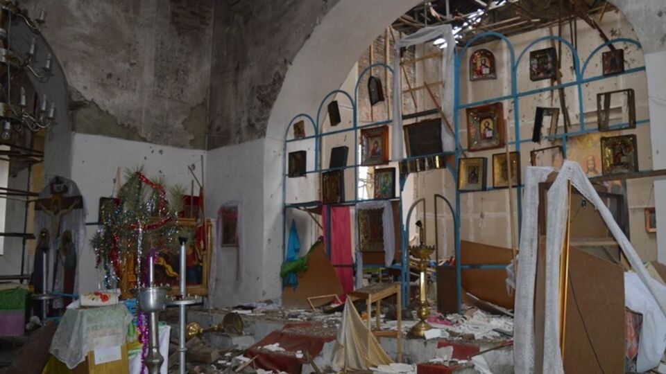 Террористы повредили церковь