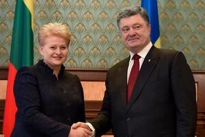 Порошенко поблагодарил Литву и Грибаускайте за поддержку суверенитета, независимости и территориальной целостности Украины