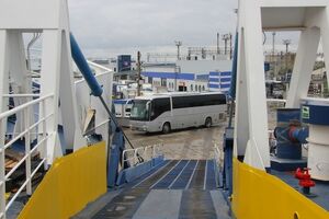 На переправе очереди