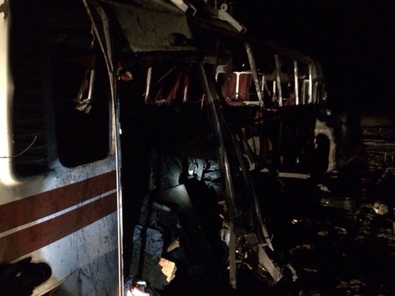 Пассажирский автобус подорвался на мине вчера&nbsp;около 19.30 вблизи Горловки